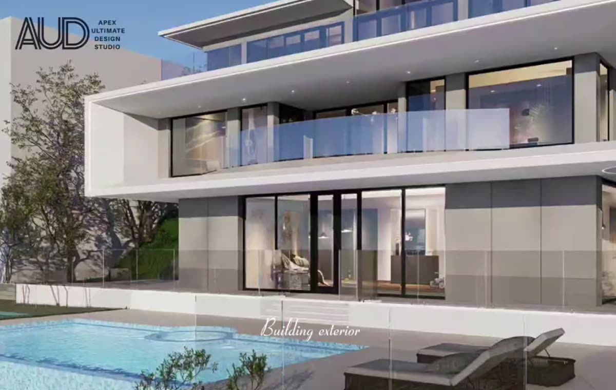Exterior and pool at 75 Cutler Road